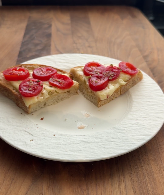 Grilled Caciottina with Toasted Bread